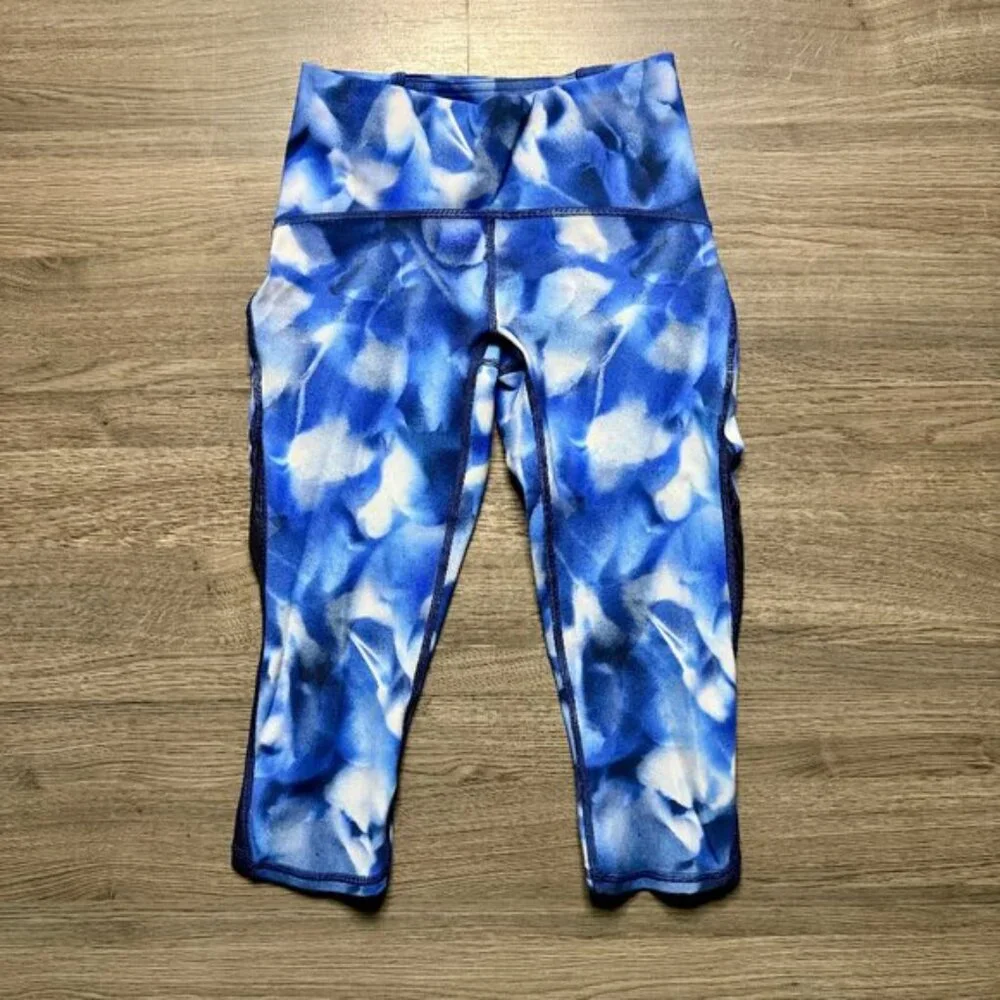 Lululemon Women's Train Times Crop 17 Leggings - Blue - Picture 3 of 8